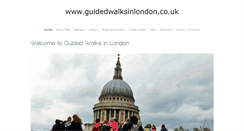 Desktop Screenshot of guidedwalksinlondon.co.uk