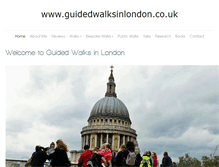 Tablet Screenshot of guidedwalksinlondon.co.uk
